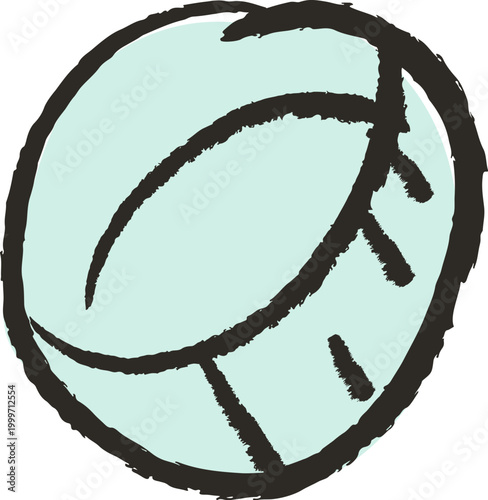 Bread Roll Doodle Sketch