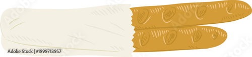 Baguette In Paper Bag Crayon