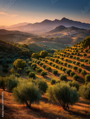 Olive Grove Landscape Spain