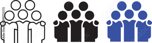 Diverse Team Representation: A collection of stylized human icons depicting collaboration and teamwork, highlighting the power of unity and collective effort.