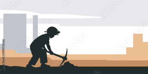 Child Labour Awareness Concept Illustration