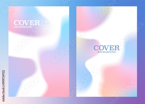 Colorful Gradient Grain Smooth Cover Background