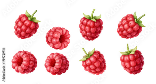 raspberry, berries, fruit, red, fresh, leaf, healthy, organic, sweet, juicy, food, natural, farm, isolated, white, ripe, organic