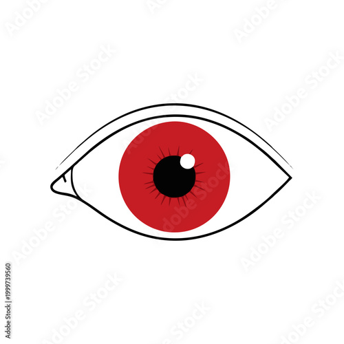 red eye vector