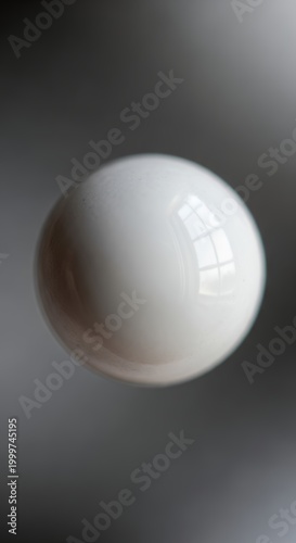 White Sphere on a Gradient Background.