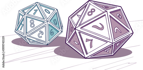 Modern Abstract Art Featuring Dual Geometric Objects in Glass and Chrome Finish.