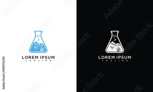 Nature Landscape Inside Flask Logo