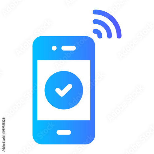 smartphone gradient icon