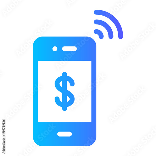 smartphone gradient icon