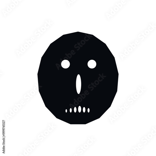 ghost head vector illustration