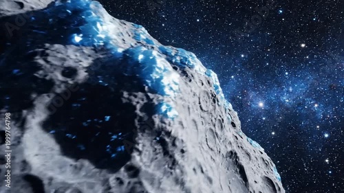 Asteroid in deep space. (4)