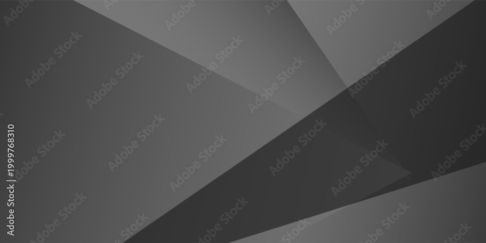 Fototapeta premium Black and white dark gray abstract background.Geometric pattern shapes.Rough and shabby grain.