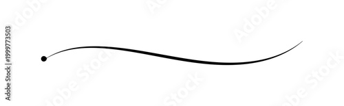 Elegant Black Curved Line Vector Icon