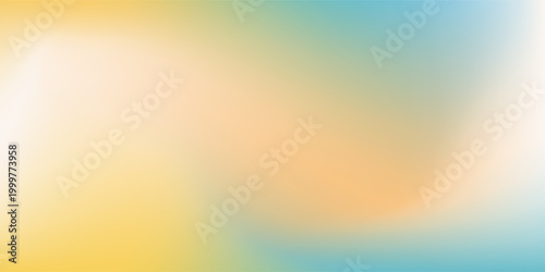 Photos Blurred color gradient background, abstract turquoise blue yellow grain gradatio