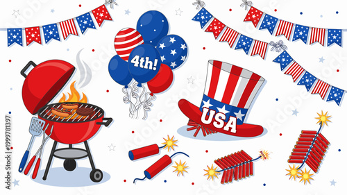 4th of July BBQ Party 4th of July fireworks