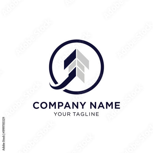 Free Download Modern Arrow Logo Design for Business Growth and Success. - GFXLoad