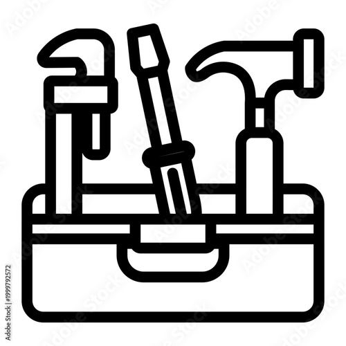 set tools Line Icon
