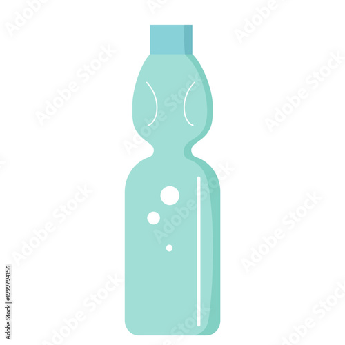 ラムネ 飲み物 夏の炭酸ドリンク 瓶ジュースのベクターイラスト