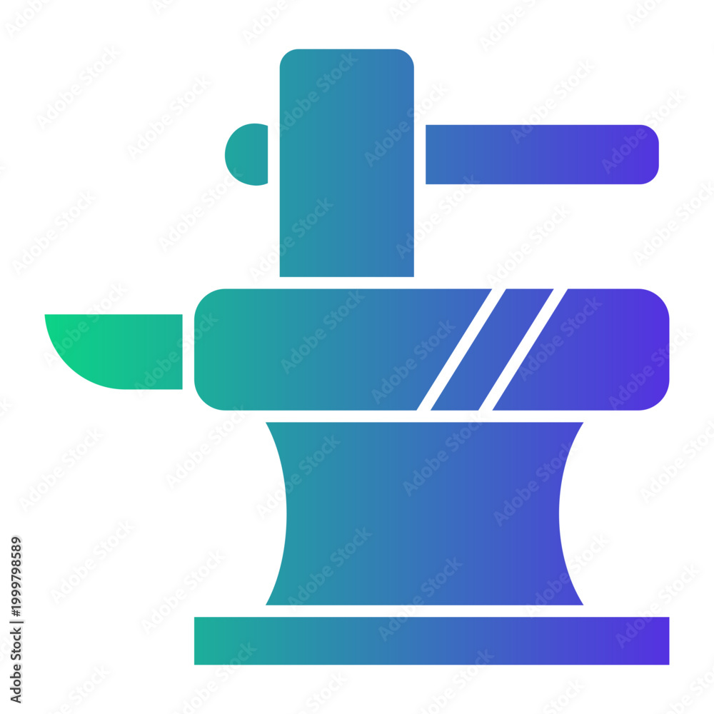 Obraz premium blacksmith Gradient icon