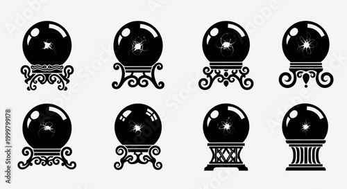Crystal Ball Collection: Fortune Telling, Magic, and Mysticism Icons