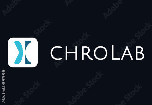 Chrolab Modern Geometric Science and Technology Logo Design
