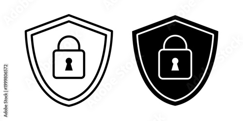 Lock privacy shield protection access security control system safe authentication concept for digital use