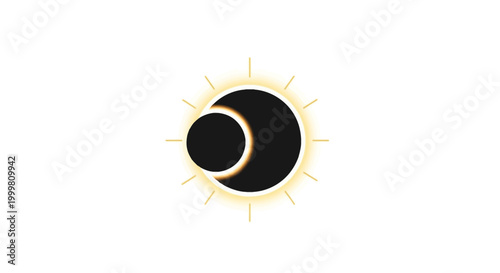 Solar Eclipse Sun Moon Alignment.