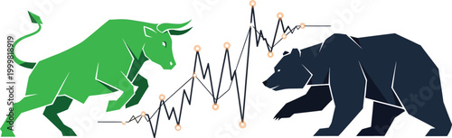 Market Dynamics: A vibrant illustration depicts the dynamic interplay of market forces.
