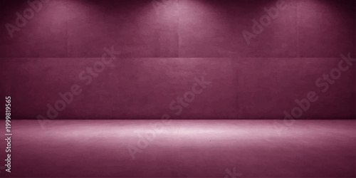 A luxury purple leather sofa with a vintage texture sits in a stylish living room featuring violet wallpaper and 3D interior design elements for a comfortable home