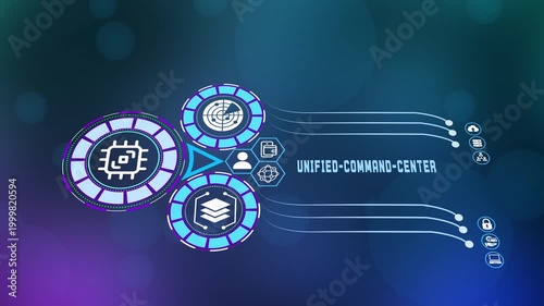  Professional unified command center dashboard showing integrated monitoring nodes and strategic data visualization for corporate operations.