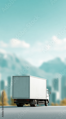 Delivery Truck on the Road:...