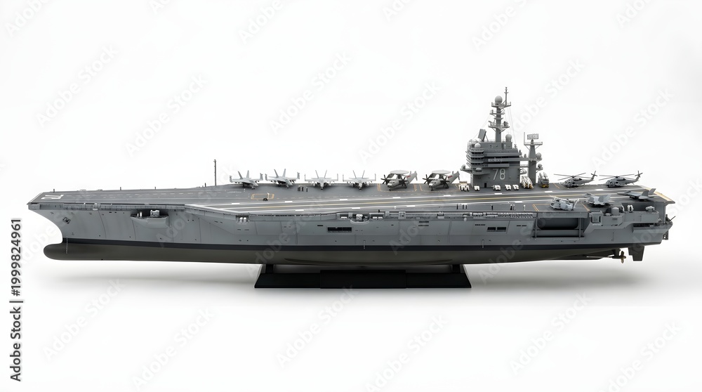 Fototapeta premium USS Gerald R Ford Aircraft Carrier Model