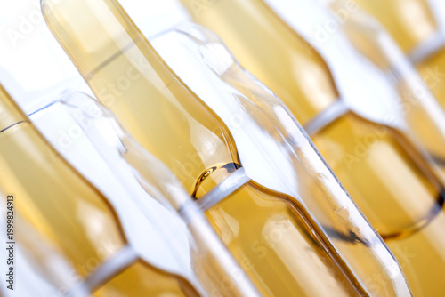 Diagonal View of Pharmaceutical Ampule Packaging