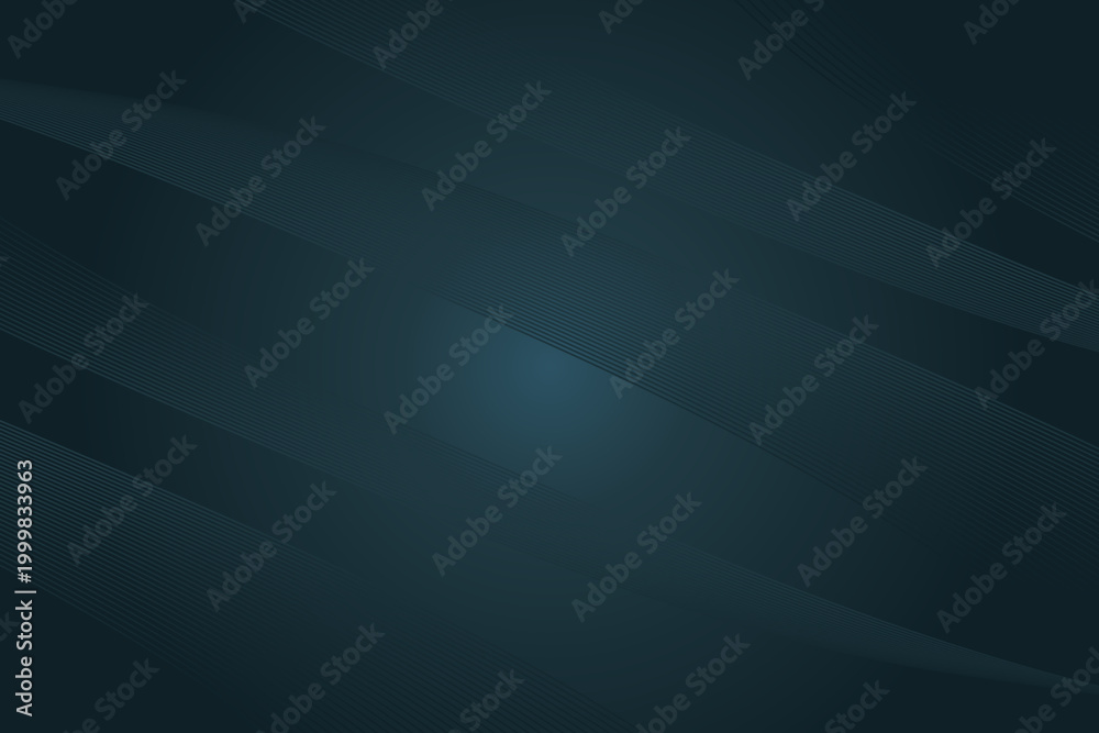 Obraz premium An abstract, modern background featuring a luxurious gradient of midnight blue and flowing, rhythmic lines 