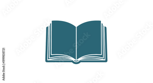 Open Book Illustration with Multiple Pages.