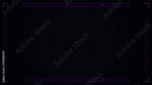 Futuristic Digital Interface Display with Neon Elements and Dynamic Motion Effects in a Cinematic Style Video