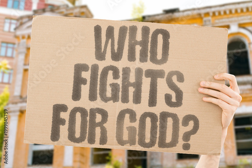 Bilde på lerret "Who Fights For God?" research examines actors who measurably invoke religion to justify violent conflict