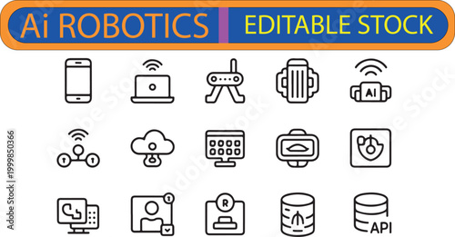 beautiful Ai ROBOTICS EPS .eps image for stock marketplace