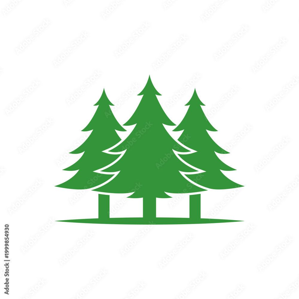 Obraz premium cedar logo design. sign of cedar or pine logo illustration