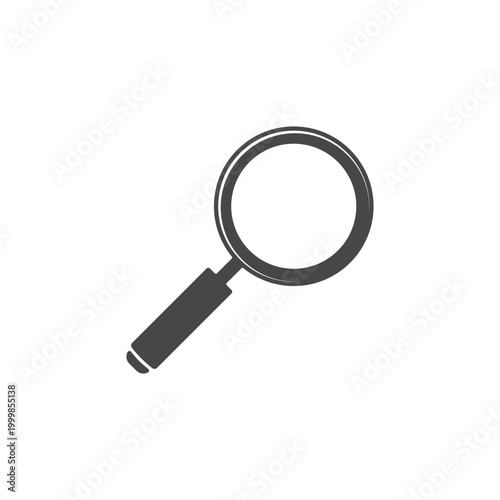 Magnifying glass icon logo. search logo icon. simple icon