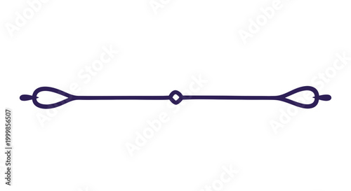 Simple dark blue illustration of a shackle.