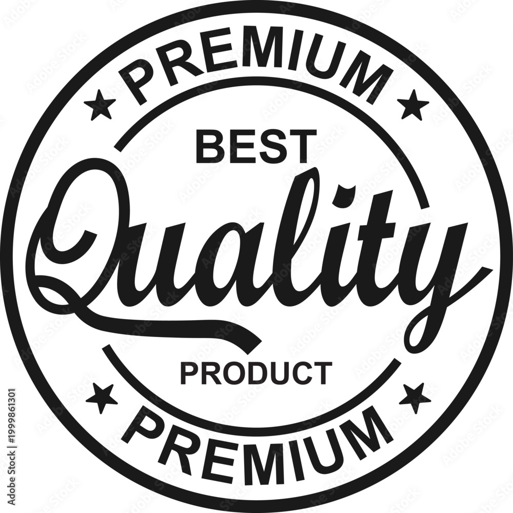 Fototapeta premium Premium quality stamp for luxury and elegant business, for product logo design, icon, vector template