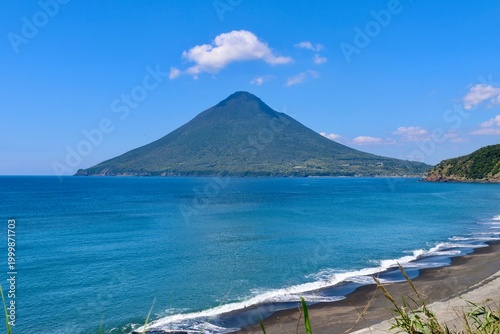 Foto 長崎鼻からの眺望・開聞岳（鹿児島県・指宿市）
