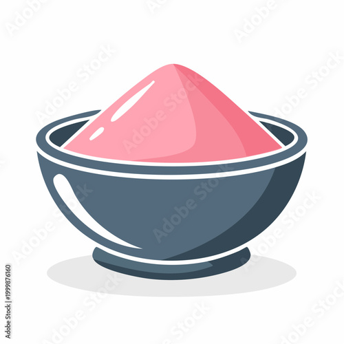 Pink Powder in a Bowl
