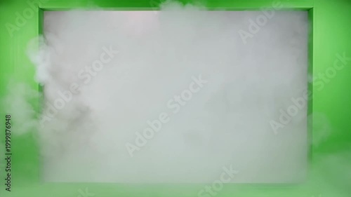 Calm Mist Threads Weaving Fog Green Screen 4K Video