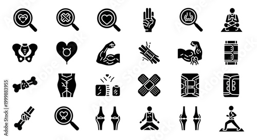 Anatomy and Body Care Icon Collection Medical Health Elements