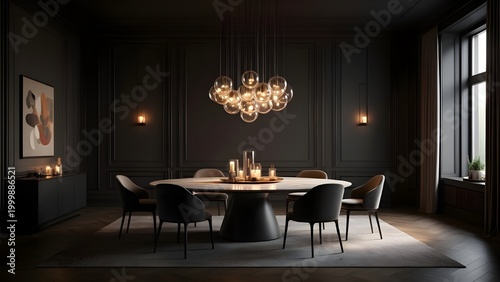 Moody Contemporary Dining