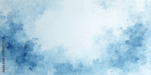 A bright blue sky background features fluffy white clouds and natural sunlight, creating a beautiful summer cloudscape with a light atmosphere