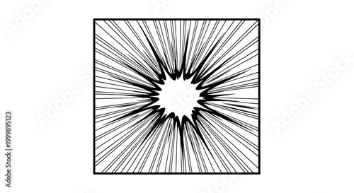 Comic book speed lines effect background illustration.