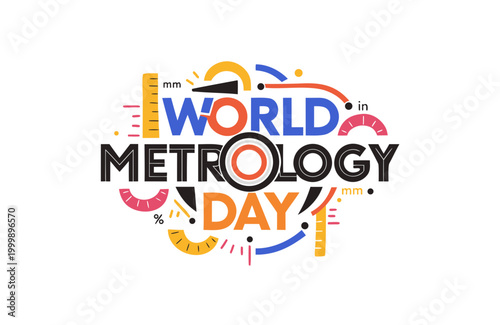 Photos World Metrology Day Vector Illustration, Measurement Science and Precision Conce